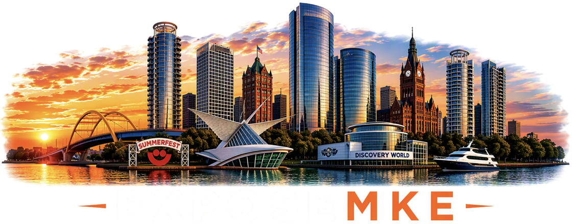 ExposeMKE — Milwaukee skyline logo